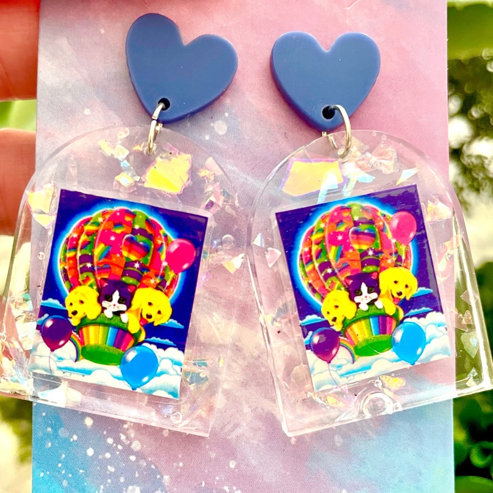 Dog and Cat Acrylic Earrings